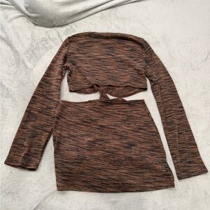 H&M Brown and Black dress